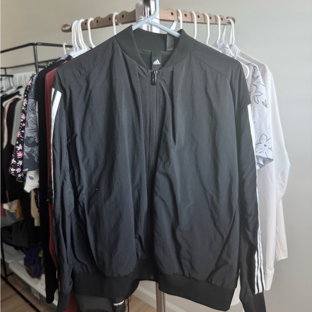 adidas - black windbreaker